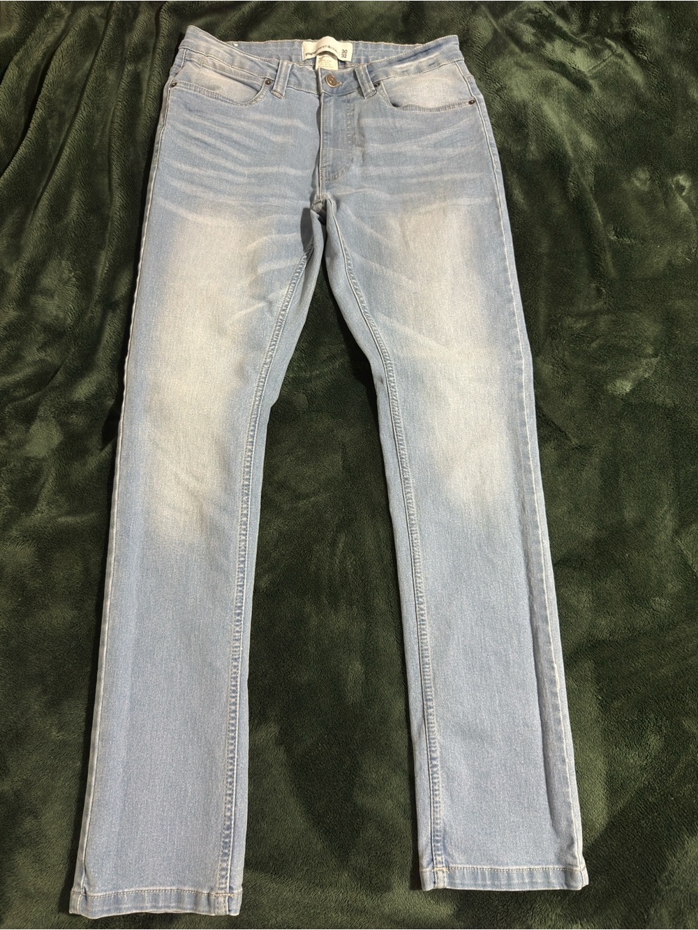 Paper Denim & Cloth Light Blue Straight-Leg Jeans